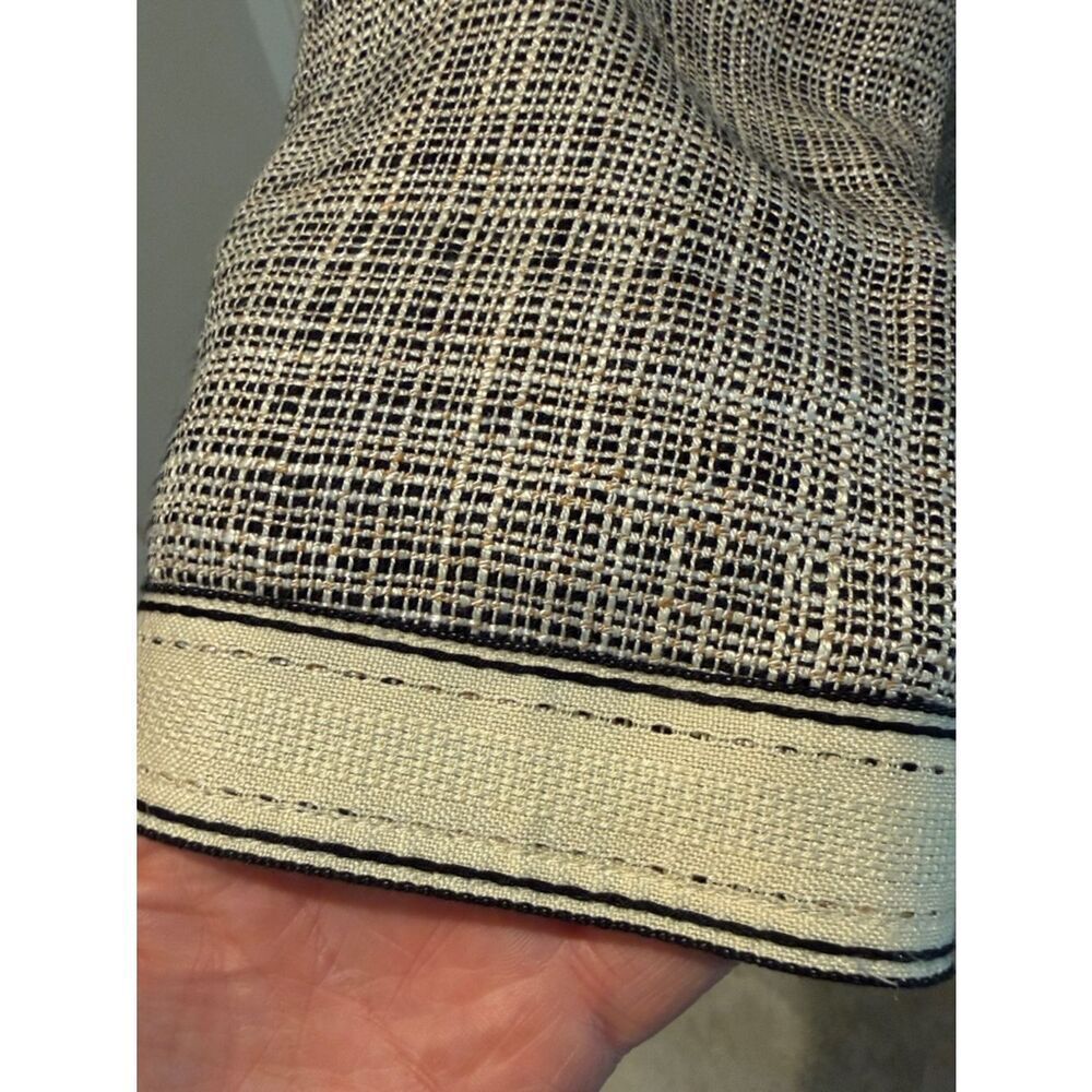 Armani Collezioni Linen blend Neutral Tweed Blazer 3 button closure size 10 - Picture 4 of 15